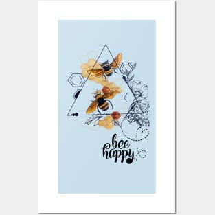 Bee Happy Posters and Art
